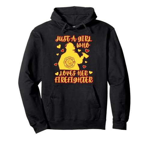 Süß, nur EIN Mädchen, das ihre Feuerwehrfrau und Freundin liebt Pullover Hoodie Süß, nur EIN Mädchen, das ihre Feuerwehrfrau und Freundin liebt Pullover Hoodie von Womens Proud Firefighter Supporter & Fireman Wife