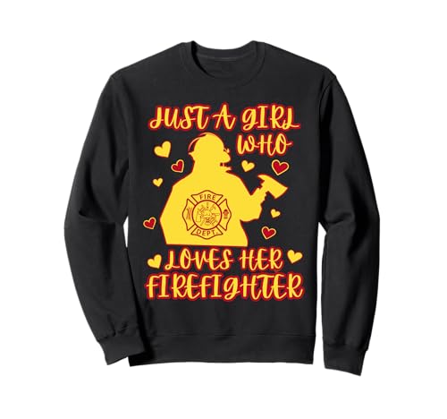 Süß, nur EIN Mädchen, das ihre Feuerwehrfrau und Freundin liebt Sweatshirt Süß, nur EIN Mädchen, das ihre Feuerwehrfrau und Freundin liebt Sweatshirt von Womens Proud Firefighter Supporter & Fireman Wife