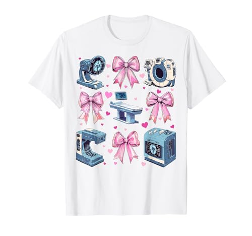 Coquette Bow Ct Radiographin Radiographie Rad Tech X-Ray Girl T-Shirt Coquette Bow Ct Radiographin Radiographie Rad Tech X-Ray Girl T-Shirt von Womens Radiology Coquette Ribbon CT MRT Gifts
