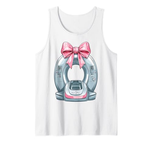 Coquette Bow Ct Radiographin Radiographie Rad Tech X-Ray Girl Tank Top von Womens Radiology Coquette Ribbon CT MRT Gifts