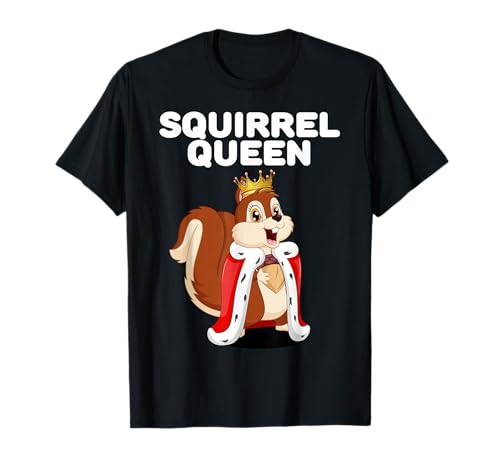 Squirrel Queen | Mädchen Eichhörnchen T-Shirt | Damen Eichhörnchen T-Shirt Squirrel Queen | Mädchen Eichhörnchen T-Shirt | Damen Eichhörnchen T-Shirt von Womens Squirrel Shirts for Girls