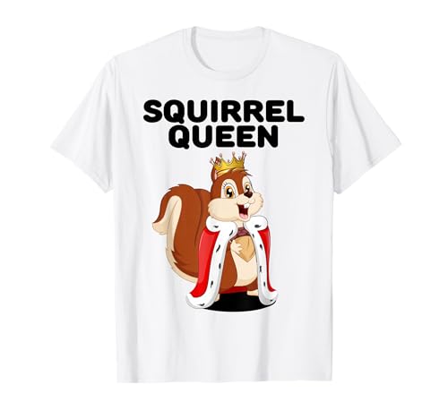 Squirrel Queen | Mädchen Eichhörnchen T-Shirt | Damen Eichhörnchen T-Shirt Squirrel Queen | Mädchen Eichhörnchen T-Shirt | Damen Eichhörnchen T-Shirt von Womens Squirrel Shirts for Girls