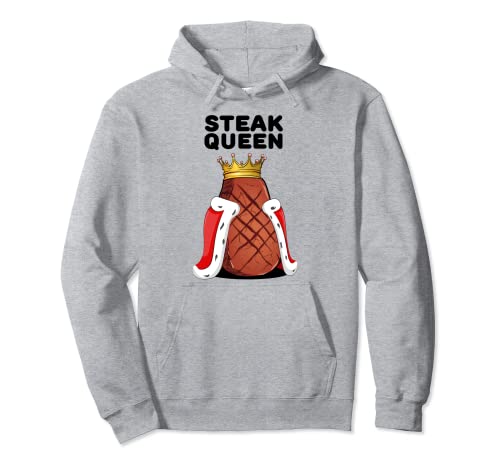 Steak Queen | Damen Steak-Liebhaber-Hemd Grill Fleisch Süßes Steak Pullover Hoodie Steak Queen | Damen Steak-Liebhaber-Hemd Grill Fleisch Süßes Steak Pullover Hoodie von Womens Steak Shirts