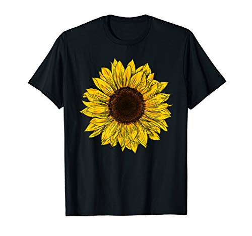 Damen Sonnenblume Grafik Shirt Frauen Casual Sommer Blume T-Shirt von Womens Sunflower Graphic Tee Shirts For Women