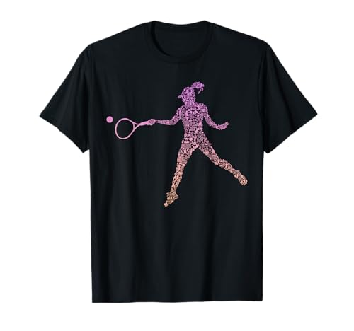 Womens Tennis Shirts Damen Tennis T-Shirt Schwarz Small Tennisspieler Collage Tennisshirt Klassisch Tennis Shirt Womens Tennis Shirts Damen Tennis T-Shirt Schwarz Small Tennisspieler Collage Tennisshirt Klassisch Tennis Shirt von Womens Tennis Shirts