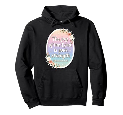 Christian Woman Vers The Joy of The Lord is Your Strength Pullover Hoodie von Womens The Joy Of The Lord Is Your Strength Merch