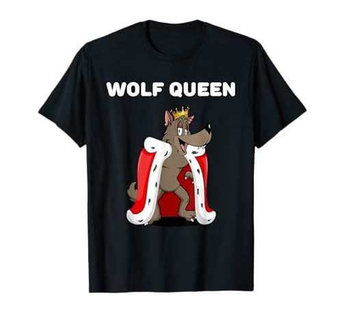 Wolf Queen | Mädchen Wolf T-Shirt | Damen Wolf T-Shirt Wolf Queen | Mädchen Wolf T-Shirt | Damen Wolf T-Shirt von Womens Wolf Shirts for Girls