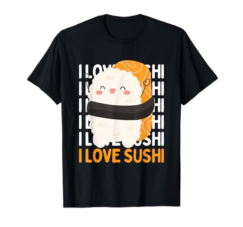 Damen Happy Cute Kawaii Sushi Eater I Love Sushi Reis Herren T-Shirt Damen Happy Cute Kawaii Sushi Eater I Love Sushi Reis Herren T-Shirt von Womens happy Cute Kawaii Sushi Eater I love Sushi
