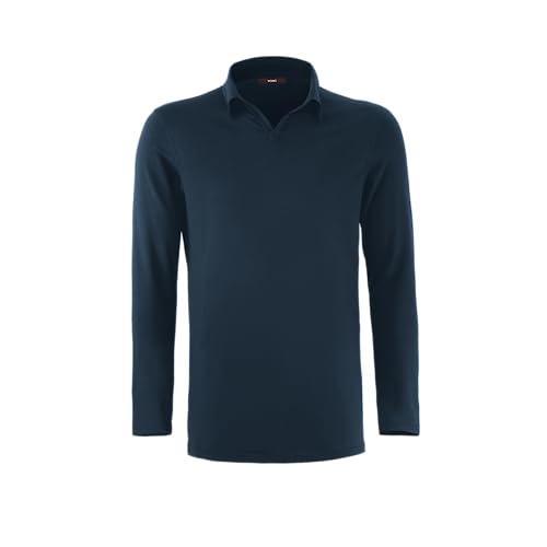 Womo Herren Homewear Schlafzimmer Jacke Blau XL Pyjamaoberteil von Womo