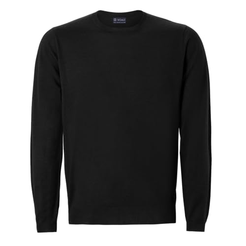 Womo Herren Loungewear Sweatshirt Full Zip Schwarz M Kapuzenpullover, S/L von Womo