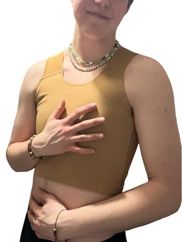 Wonababi Brustbinder, flacher Pro Trans Binder mit beidseitigem Reißverschluss Binder FTM Queer von Wonababi