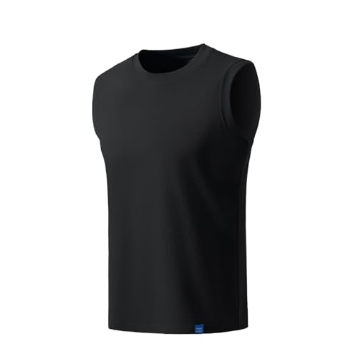 Wonababi Hide Your Chest Binder Ärmelloses Tanktop – Locker sitzende, Bequeme Bluse mit Rundhalsausschnitt, Kleiner Ausschnitt und Armlöcher, Freizeithemden von Wonababi