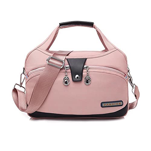 WondFans Hiziel Nylon Handtasche/Umhängetasche mit großer Kapazität (PINK) von WondFans