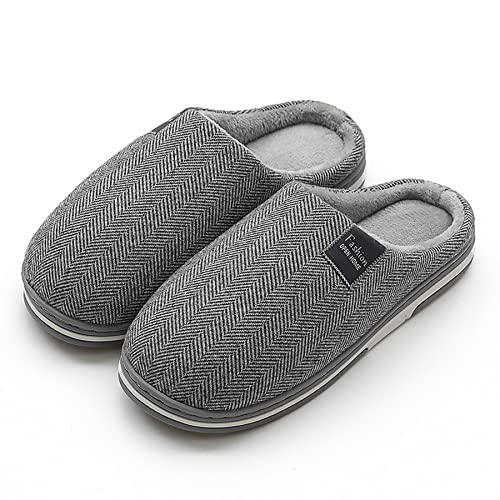 Wondamo Winter Hausschuhe Damen Herren Memory Foam Wärme Rutschfeste Pantoffeln Home wollähnliche Plüsch Slippers Schuhe für Drinnen und Draußen von Wondamo