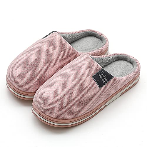 Wondamo Winter Hausschuhe Damen Herren Memory Foam Wärme Rutschfeste Pantoffeln Home wollähnliche Plüsch Slippers Schuhe für Drinnen und Draußen von Wondamo