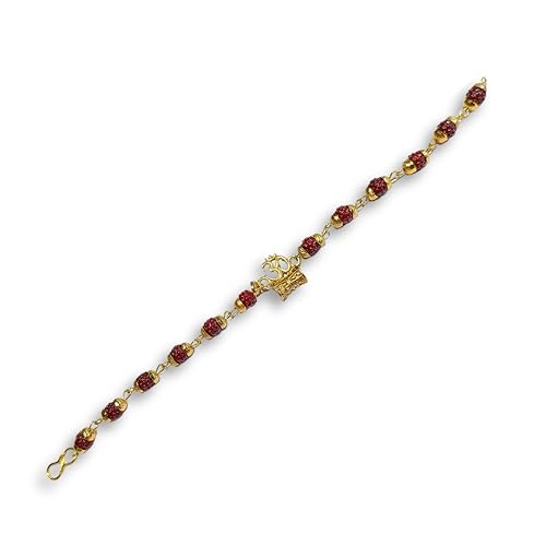 Wonder Care Rakhi For Rakshabandhan Designer Rudraksha Rakhi für Bhaiya und Bhabi Raksha Bandhan Rakhi Set mit 1 Geschenk für Bruder und Bhabhi von Wonder Care