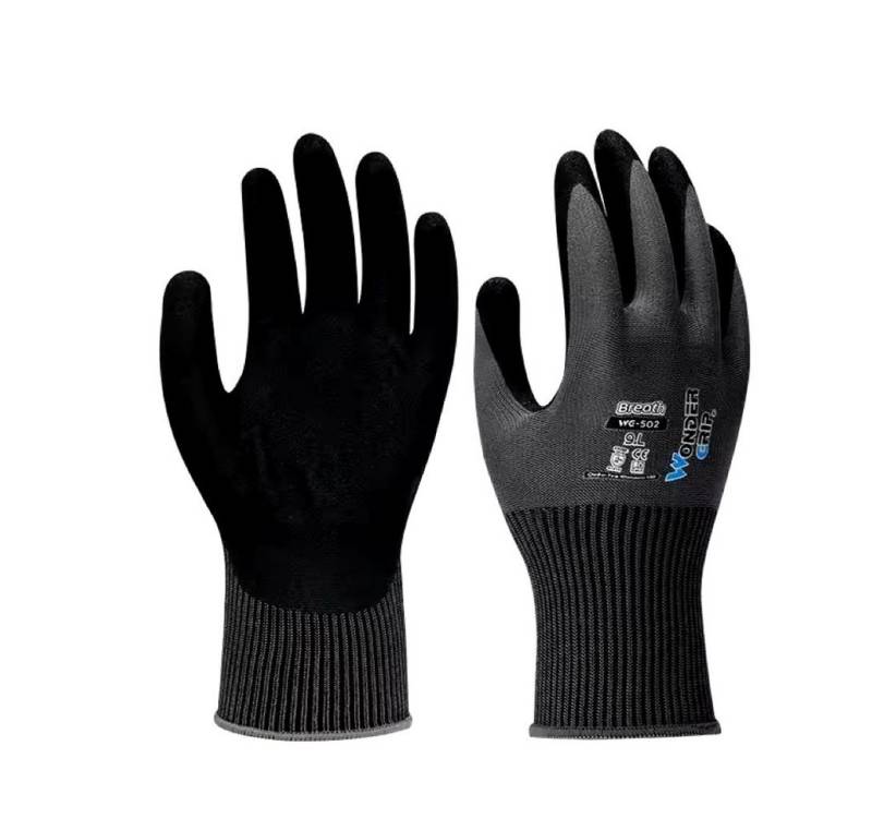 Wonder Grip Arbeitshandschuhe 3 Paar Gartenhandschuhe Nitril Damen/Herren Schnittschutz atmungsaktiv von Wonder Grip