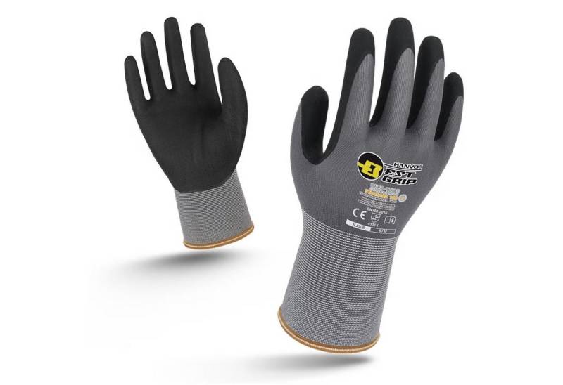 Wonder Grip Arbeitshandschuhe 3 Paar Mechaniker-Handschuhe, 15-Gauge, PU-Nitril. von Wonder Grip