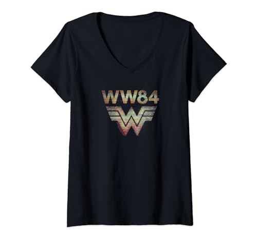 Wonder Woman 1984 Static TV Lines T-Shirt mit V-Ausschnitt von Wonder Woman