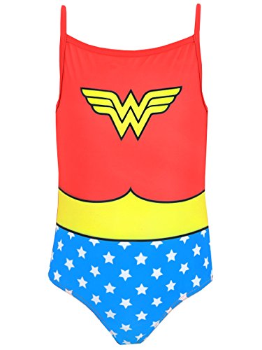 Wonder Woman DC Comics Mädchen Badeanzug Mehrfarbig 128 von Wonder Woman