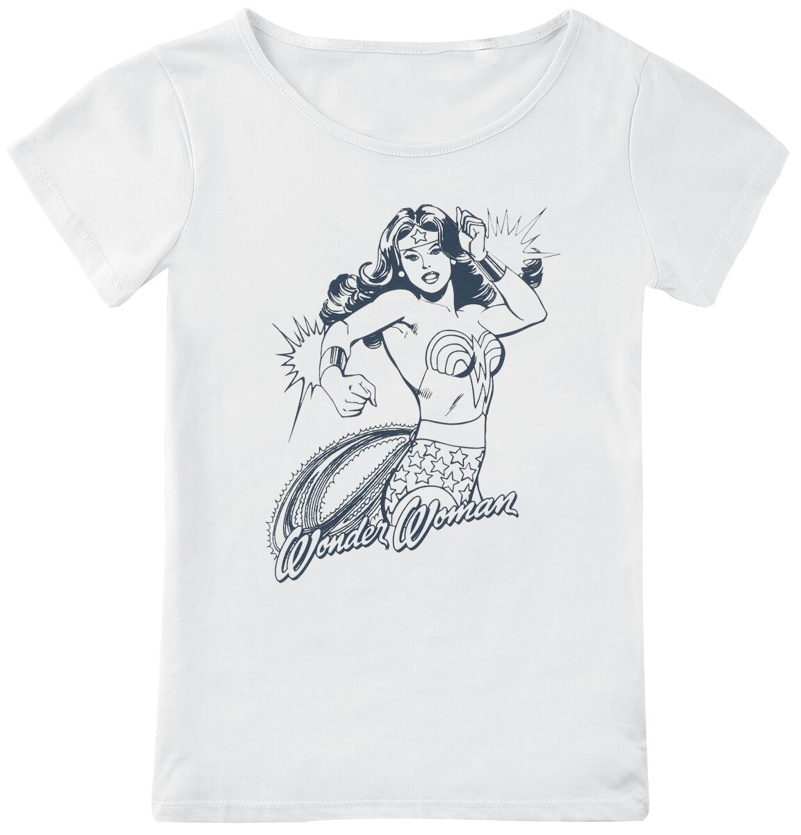 Wonder Woman Kids - Wonder Woman T-Shirt weiß in 122/128 von Wonder Woman