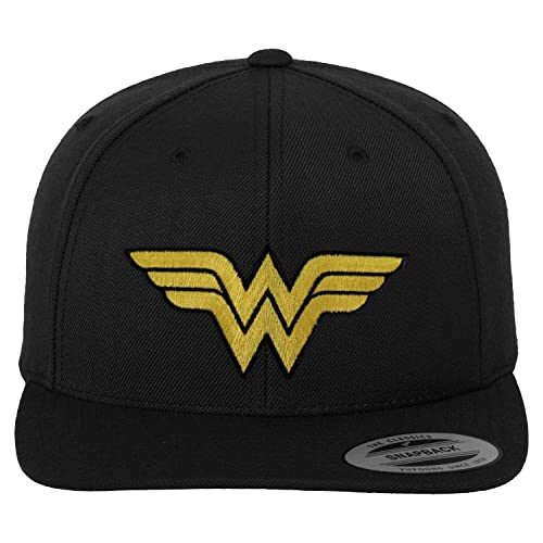 Wonder Woman Offizielles Lizenzprodukt Premium Snapback Cap (Schwarz), Einheitsgröße von Wonder Woman