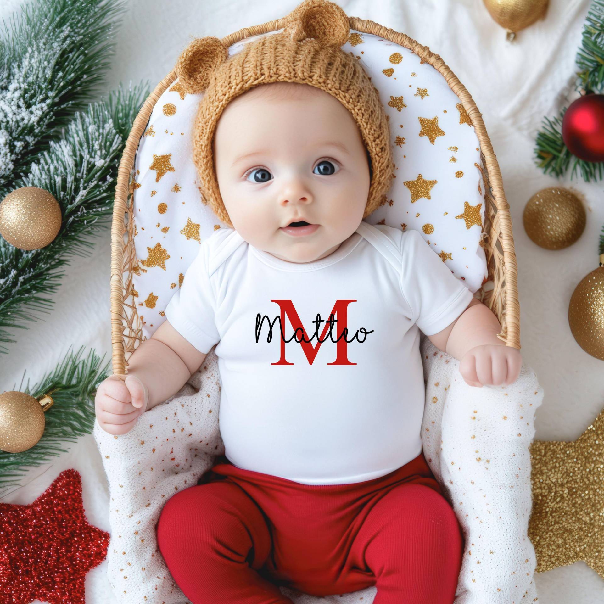 Personalisierter Babybody. Babybody Personalisiert Mit Namen. Kinderbody Namen Personalisiert. Und Intitalen von WonderBobCorporation