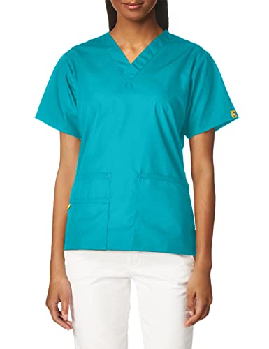 WonderWink Damen Origins Bravo Scrub Top, Blaugrün, Groß von WonderWink