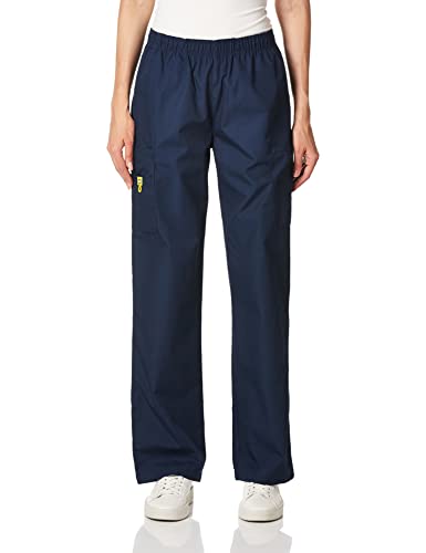 WonderWink Damen Quebec-Elastic Cargo Medical Scrubs Pants, Navy, XL Lang von WonderWink