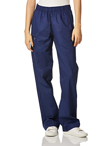 WonderWink Damen Women's Pull-On Cargo Medical Scrubs Pants, Blickdicht, Navy, L von WonderWink