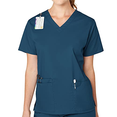 WonderWink Damen Women's V-Neck Top Medical Scrubs Shirt, Blickdicht, Caribbean, XL von WonderWink