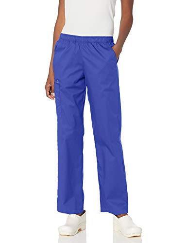 WonderWink Damen Wonderwork Cargohose, Überziehen Medizinische Schlupfhose, Blickdicht, Galaxy Blau, Groß von WonderWink