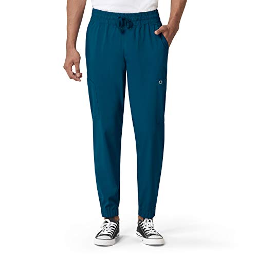 WonderWink Herren Cargo Jogger Hose - Blau - Medium Hoch von WonderWink