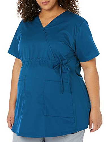 WonderWink Wonderwork Damen Umstands-Top - Blau - Groß von WonderWink