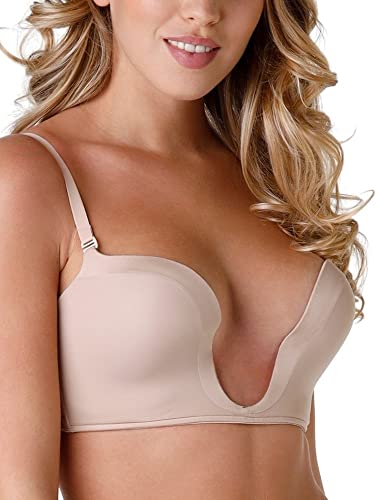 Wonderbra Damen ULTIMATE PLUNGE Push-Up BH mit tiefem Ausschnitt , Plunge Braskin, 70E von Wonderbra