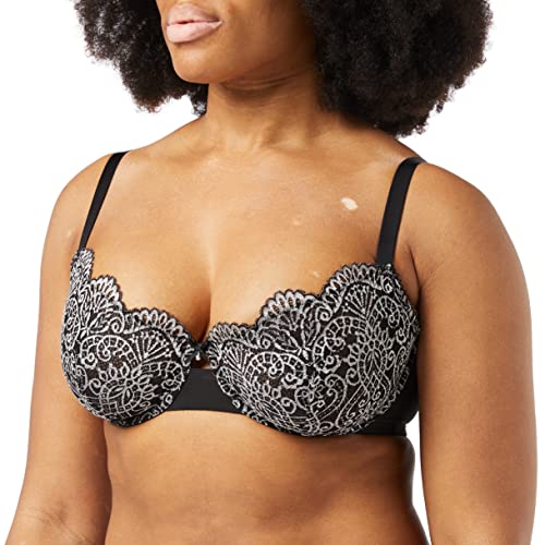 Wonderbra Damen Lightly Lined Lace Bra , Lace wired Braschwarz, 75 D von Wonderbra