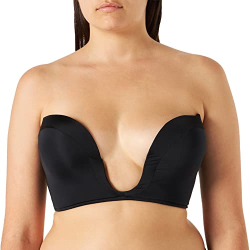 Wonderbra Damen ULTIMATE PLUNGE Push-Up BH mit tiefem Ausschnitt , Plunge Braschwarz, 75A von Wonderbra