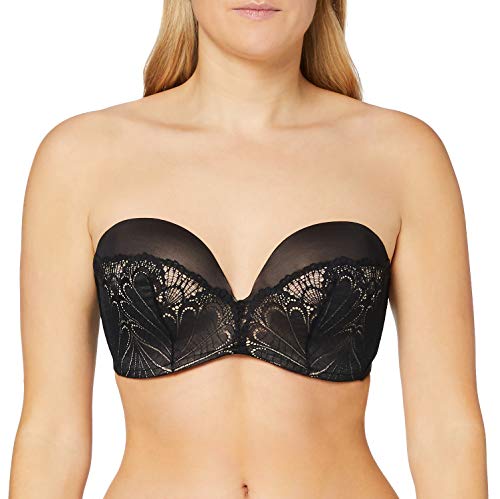 Wonderbra Damen Ultimate Strapless BH, Schwarz (Schwarz 1001), 80B EU von Wonderbra
