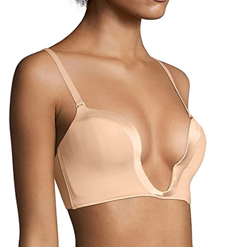 Wonderbra Damen Ultimate Underwire Bra Plunge-BH, hautfarben, 85B von Wonderbra