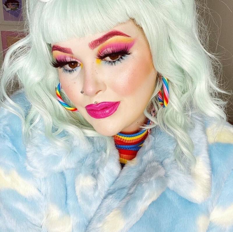 Mittlere Regenbogen Creolen von WonderfulLilWeirdos