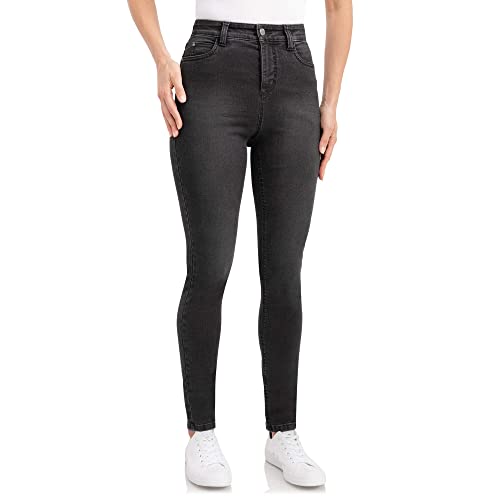 Wonderjeans® High Waist Charcoal Super Wash (W38/L32) von Wonderjeans