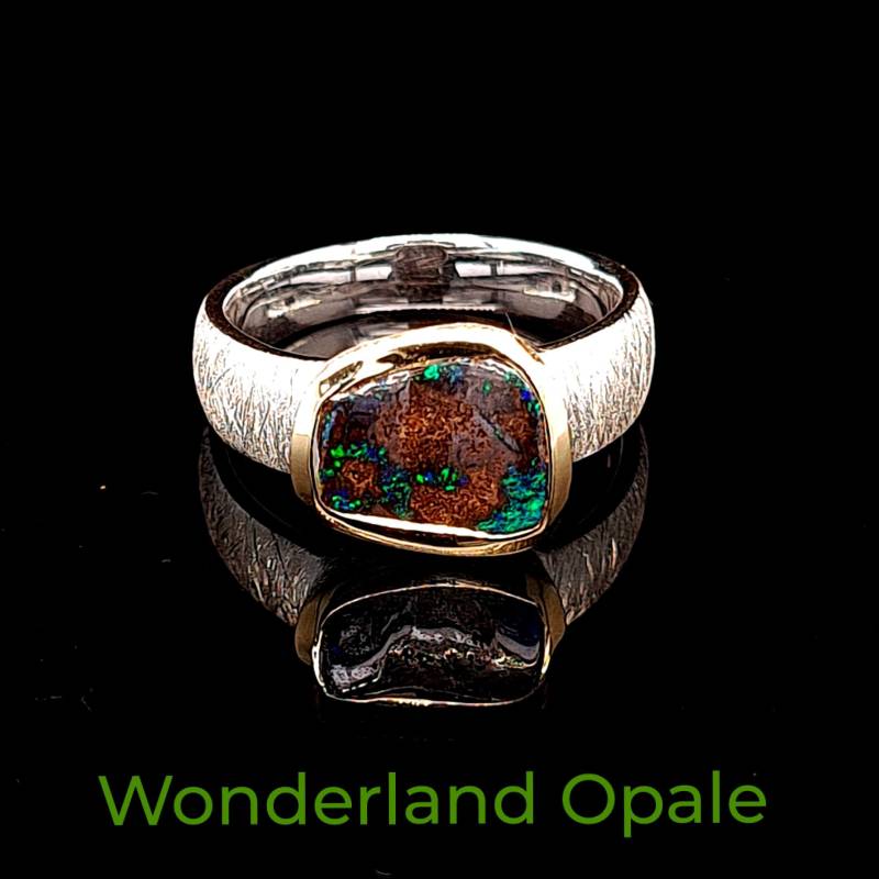 Boulder Opal Ring 925 Sterling Silber Gr.52 Nr.2074 Boulder Opal Ring 925 Sterling Silber Gr.52 Nr.2074 von WonderlandOpale
