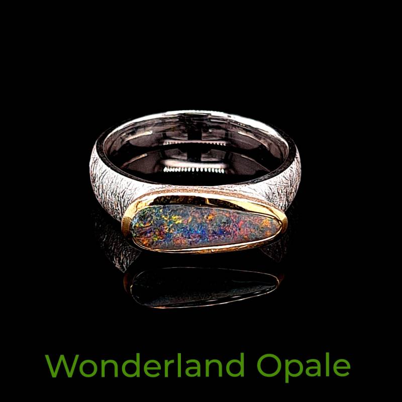 Boulder Opal Ring 925 Sterling Silber Gr.52 Nr.2080 Boulder Opal Ring 925 Sterling Silber Gr.52 Nr.2080 von WonderlandOpale