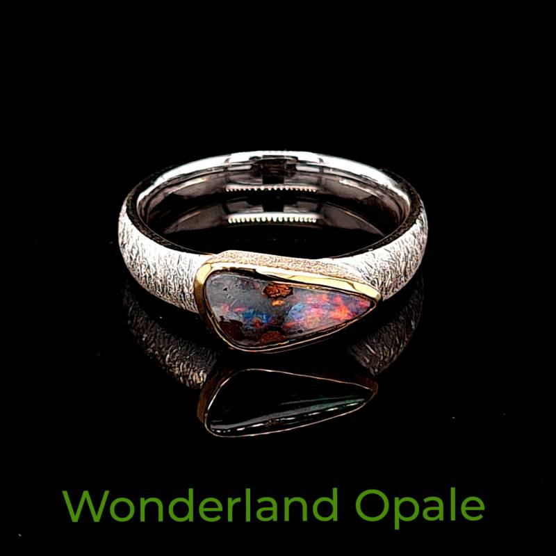 Boulder Opal Ring 925 Sterling Silber Gr.55 Nr.2082 Boulder Opal Ring 925 Sterling Silber Gr.55 Nr.2082 von WonderlandOpale