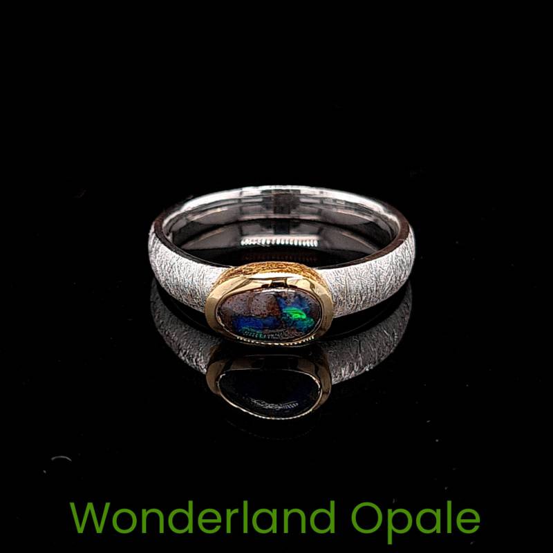 Boulder Opal Ring 925 Sterling Silber Gr.56 Nr.e21 Boulder Opal Ring 925 Sterling Silber Gr.56 Nr.e21 von WonderlandOpale