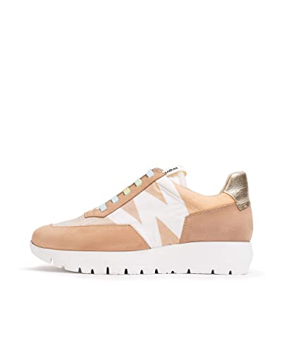 Wonders Brown Odisei Sneaker White 38 von Wonders