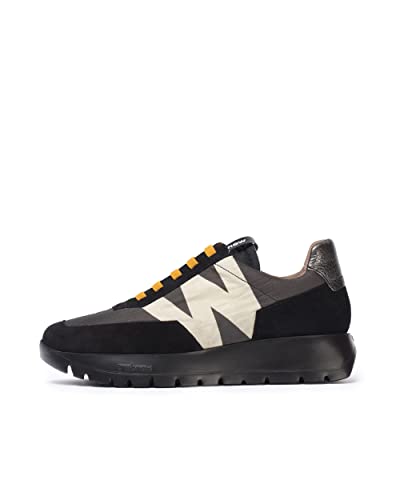 Wonders Grey Odisei Sneaker para Mujer Black 35 von Wonders