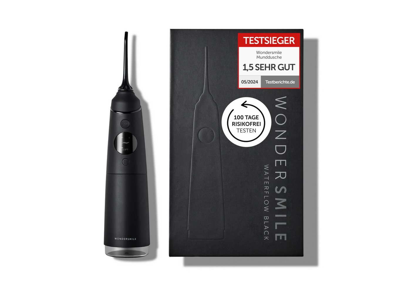 Wondersmile Munddusche Testsieger 2025 - 100 Tage risikofrei testen - SmoothFlow-Technologie, Aufsätze: 1 St., Inteligentes OLED Display Wondersmile Munddusche Testsieger 2025 - 100 Tage risikofrei testen - SmoothFlow-Technologie, Aufsätze: 1 St., Inteligentes OLED Display von Wondersmile