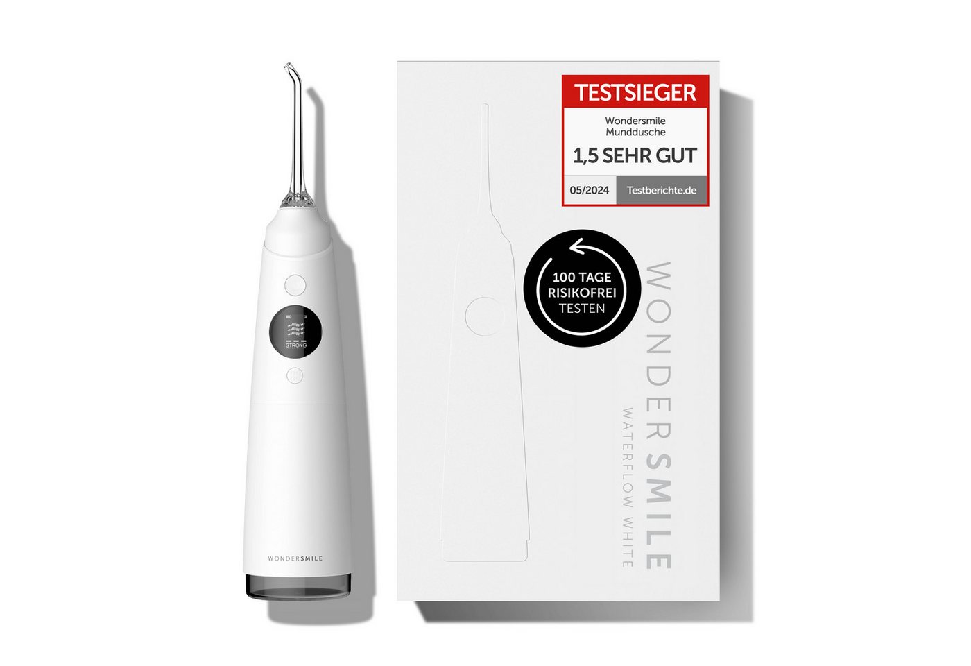 Wondersmile Munddusche Testsieger 2025 - 100 Tage risikofrei testen - SmoothFlow-Technologie, Aufsätze: 1 St., Inteligentes OLED Display Wondersmile Munddusche Testsieger 2025 - 100 Tage risikofrei testen - SmoothFlow-Technologie, Aufsätze: 1 St., Inteligentes OLED Display von Wondersmile