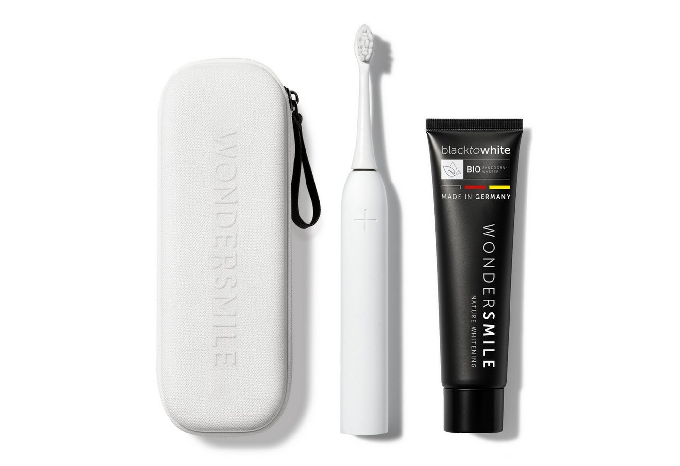 Wondersmile Schallzahnbürste Pro Travel Care Bundle, Aufsteckbürsten: 1 St., inkl. Reiseetui & Zahnpasta, Integrierter Zungenreiniger Wondersmile Schallzahnbürste Pro Travel Care Bundle, Aufsteckbürsten: 1 St., inkl. Reiseetui & Zahnpasta, Integrierter Zungenreiniger von Wondersmile